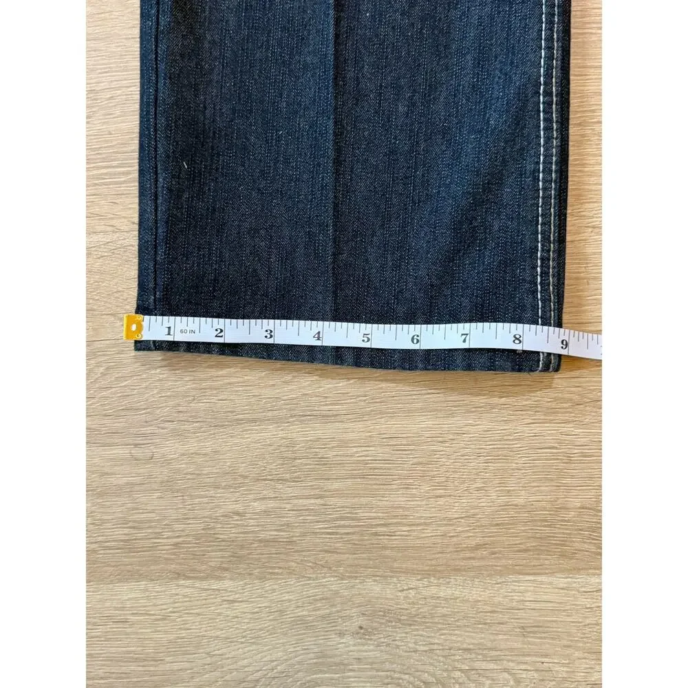 Southpole Premium jeans Y2K Embroidered pocket blue denim hip hop 34x32